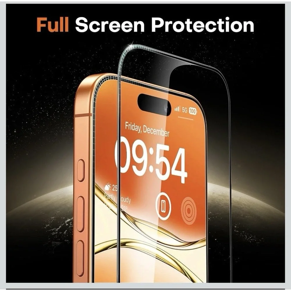 TOCOL for iPhone 17 Pro Screen Protector/iPhone 16 Pro  6.3